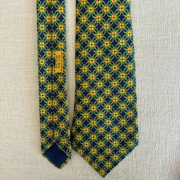 Hermès Equestrian Link silk necktie